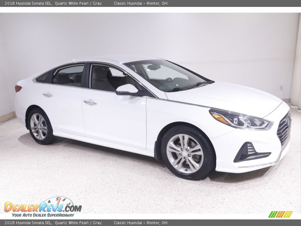 2018 Hyundai Sonata SEL Quartz White Pearl / Gray Photo #1