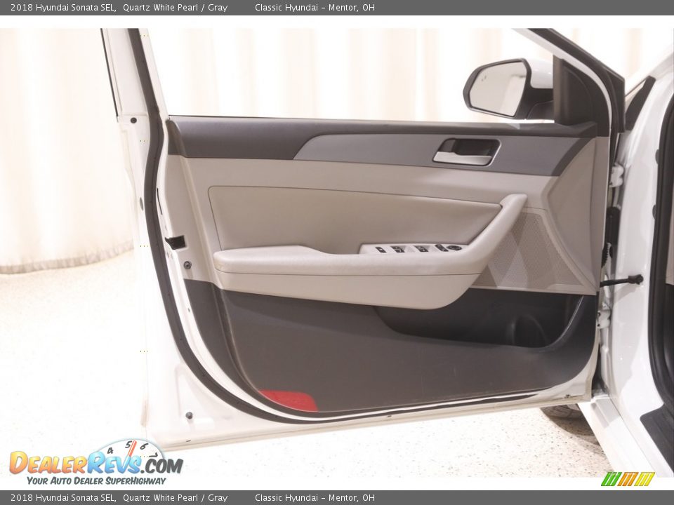 2018 Hyundai Sonata SEL Quartz White Pearl / Gray Photo #4