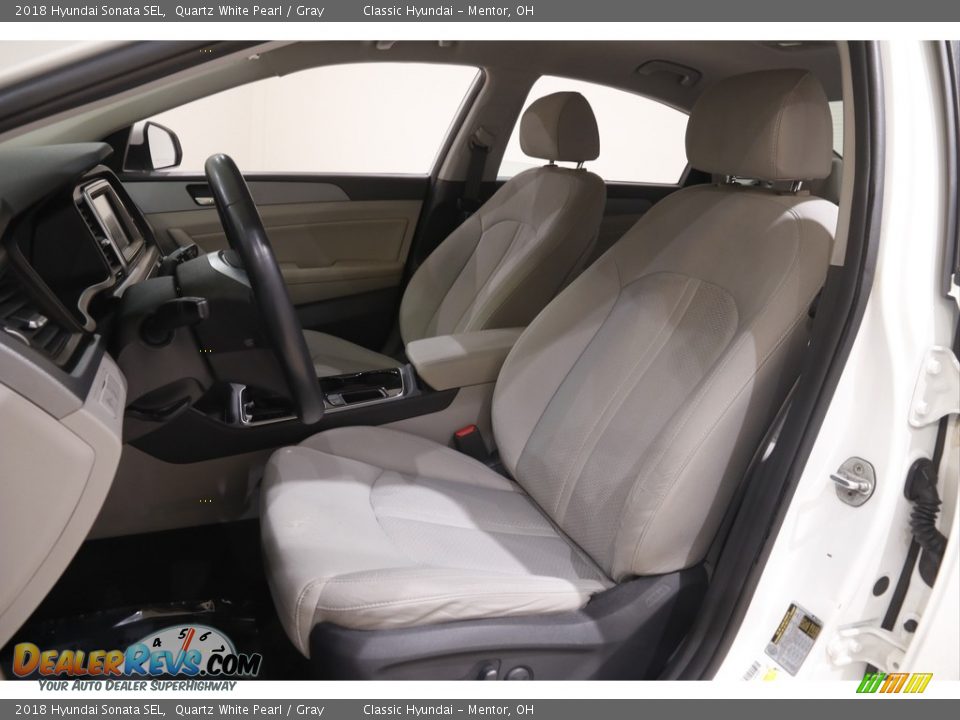 2018 Hyundai Sonata SEL Quartz White Pearl / Gray Photo #5