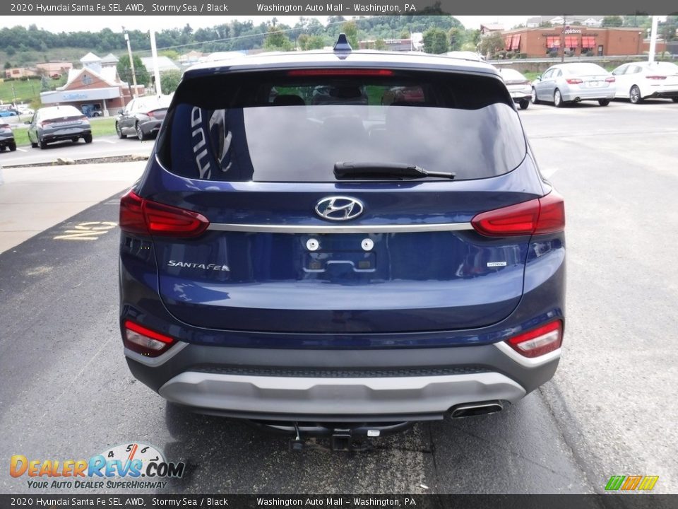 2020 Hyundai Santa Fe SEL AWD Stormy Sea / Black Photo #8