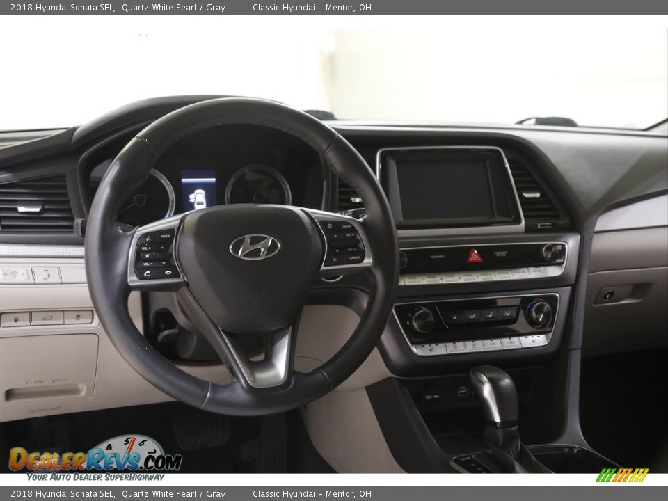 2018 Hyundai Sonata SEL Quartz White Pearl / Gray Photo #6