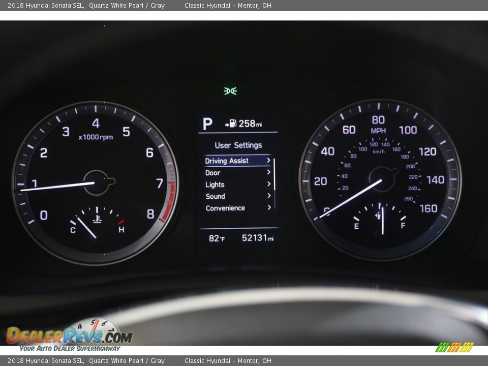 2018 Hyundai Sonata SEL Quartz White Pearl / Gray Photo #8