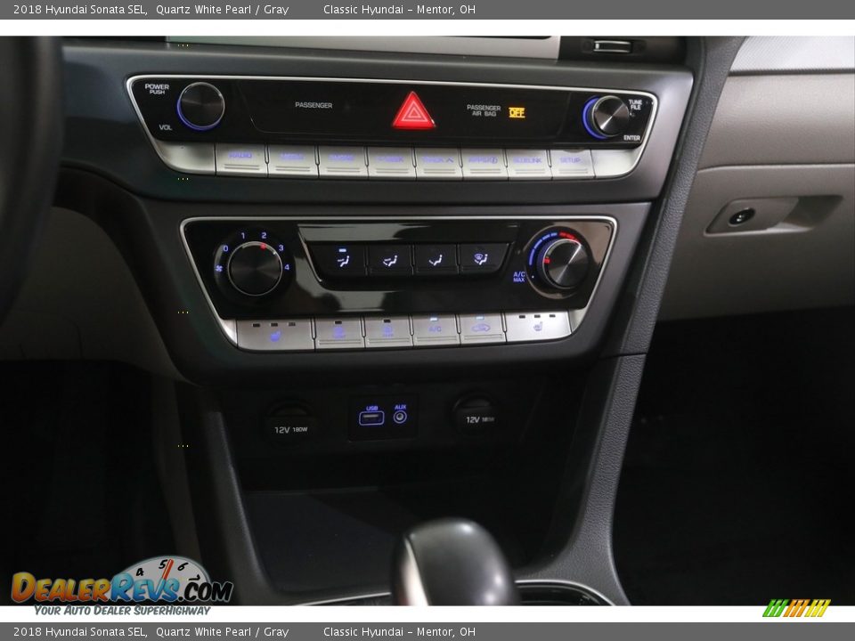 2018 Hyundai Sonata SEL Quartz White Pearl / Gray Photo #12
