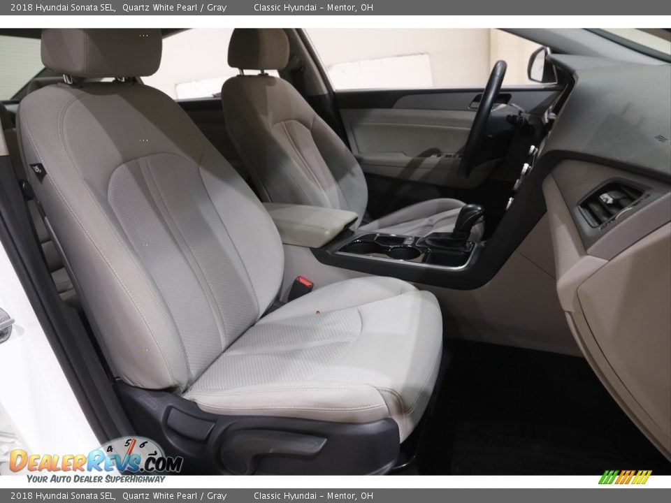 2018 Hyundai Sonata SEL Quartz White Pearl / Gray Photo #14