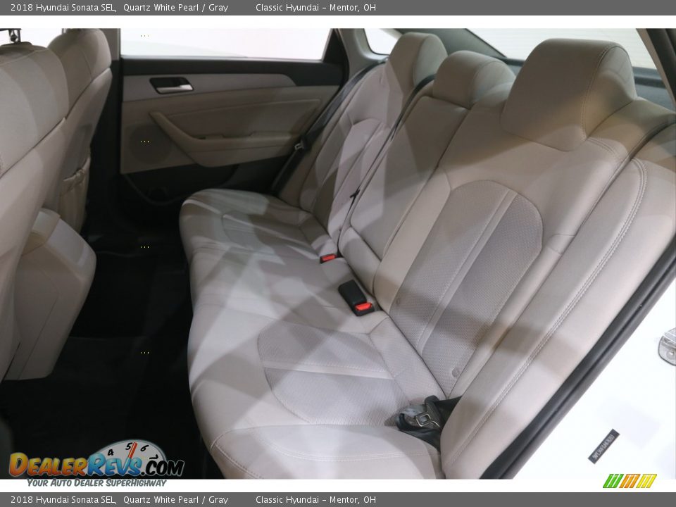 2018 Hyundai Sonata SEL Quartz White Pearl / Gray Photo #16