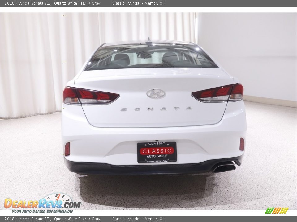 2018 Hyundai Sonata SEL Quartz White Pearl / Gray Photo #17