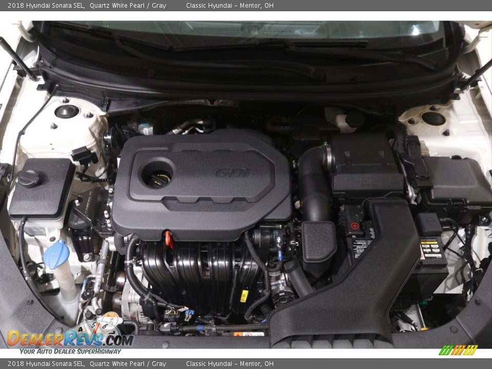 2018 Hyundai Sonata SEL Quartz White Pearl / Gray Photo #18