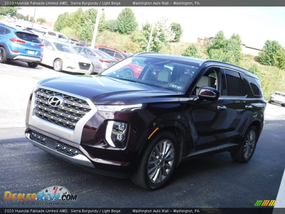 2020 Hyundai Palisade Limited AWD Sierra Burgundy / Light Beige Photo #5