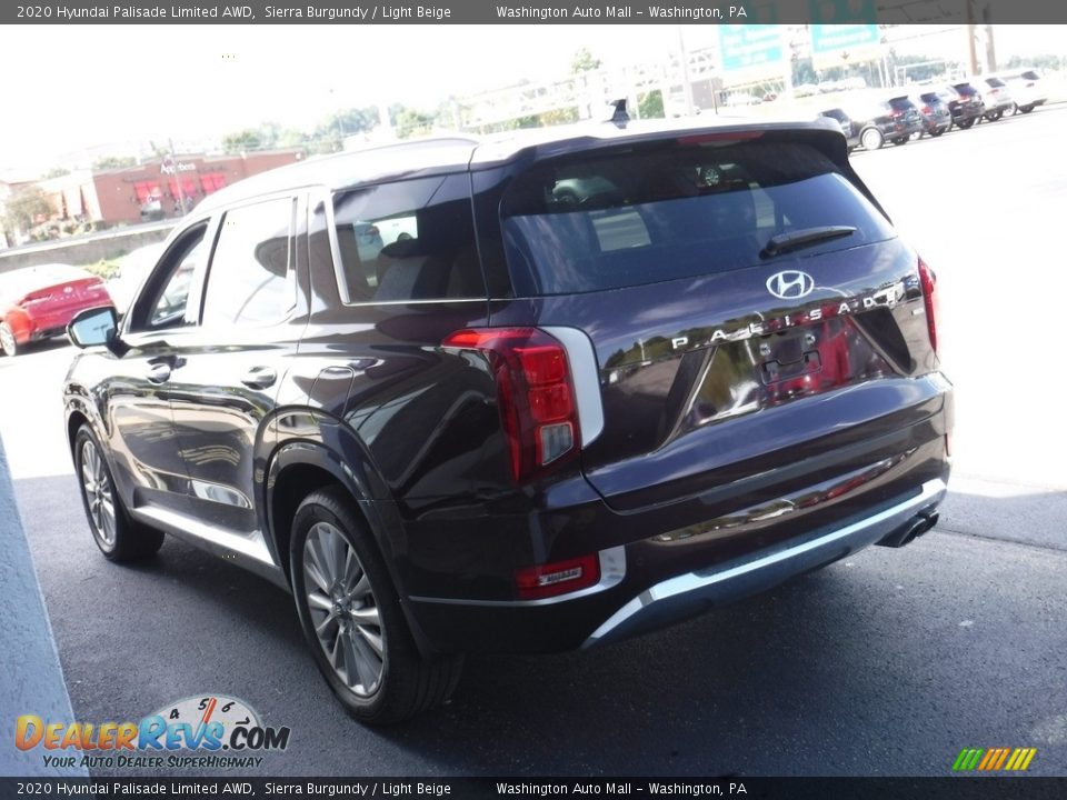 2020 Hyundai Palisade Limited AWD Sierra Burgundy / Light Beige Photo #6