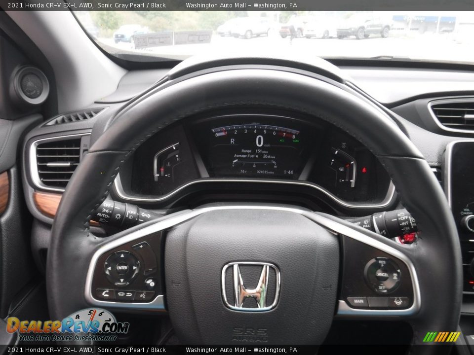 2021 Honda CR-V EX-L AWD Sonic Gray Pearl / Black Photo #23