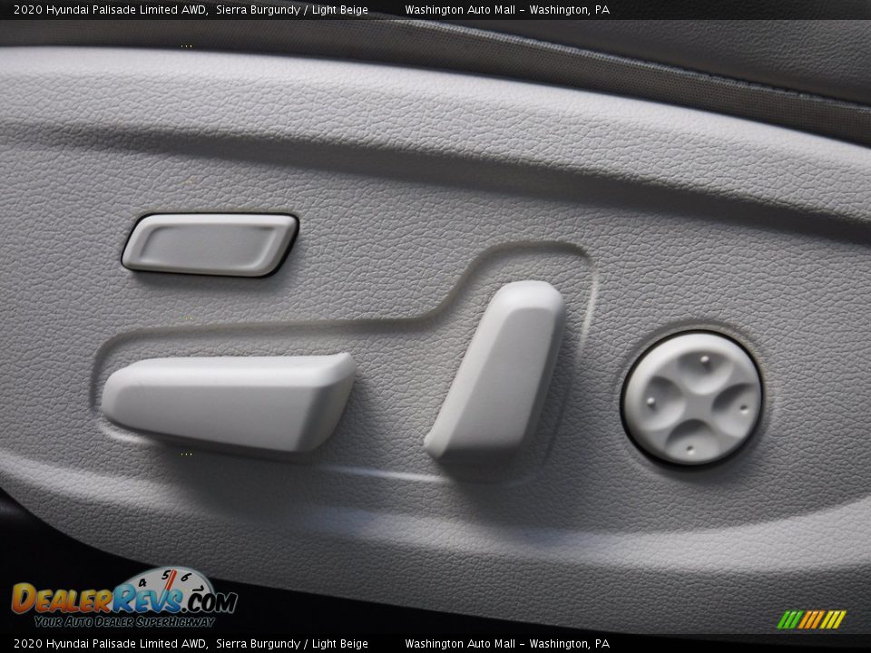 2020 Hyundai Palisade Limited AWD Sierra Burgundy / Light Beige Photo #16