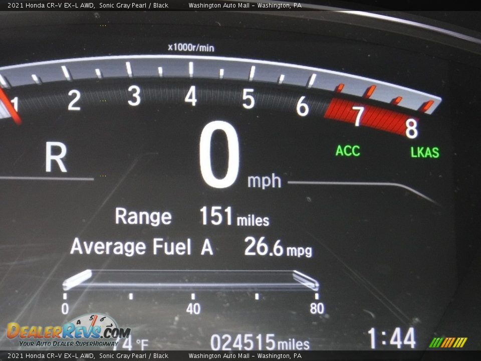 2021 Honda CR-V EX-L AWD Sonic Gray Pearl / Black Photo #34