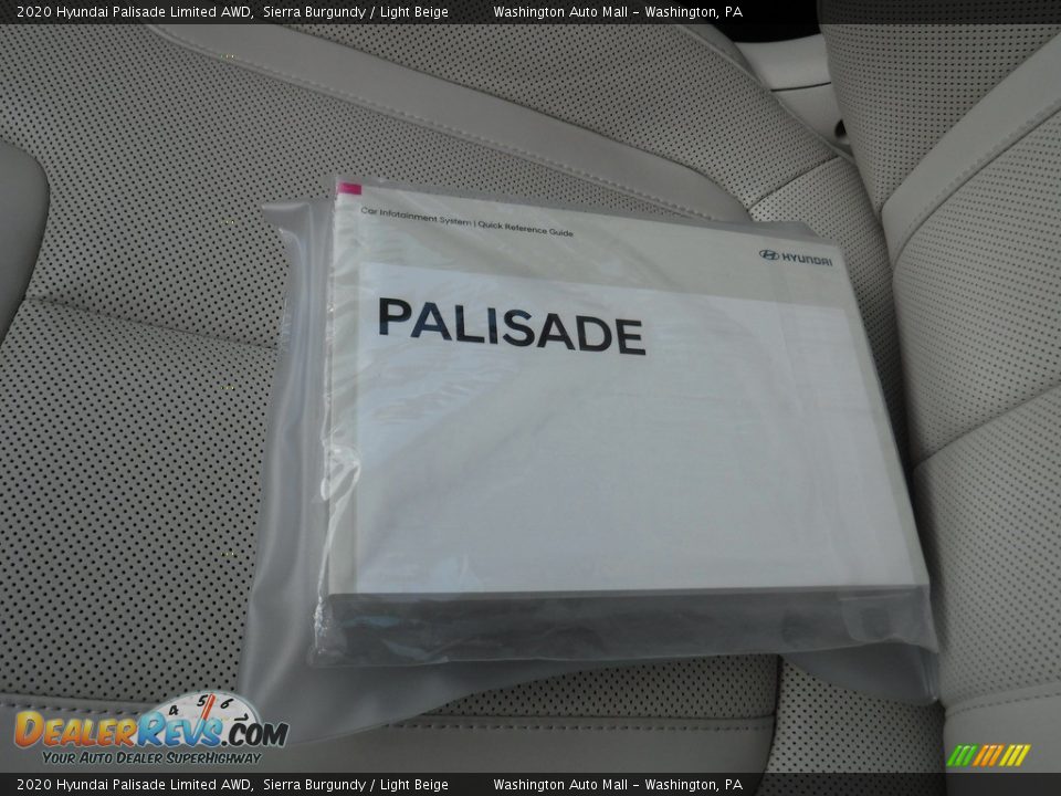 2020 Hyundai Palisade Limited AWD Sierra Burgundy / Light Beige Photo #36