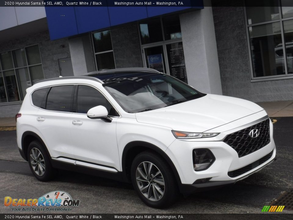 2020 Hyundai Santa Fe SEL AWD Quartz White / Black Photo #1