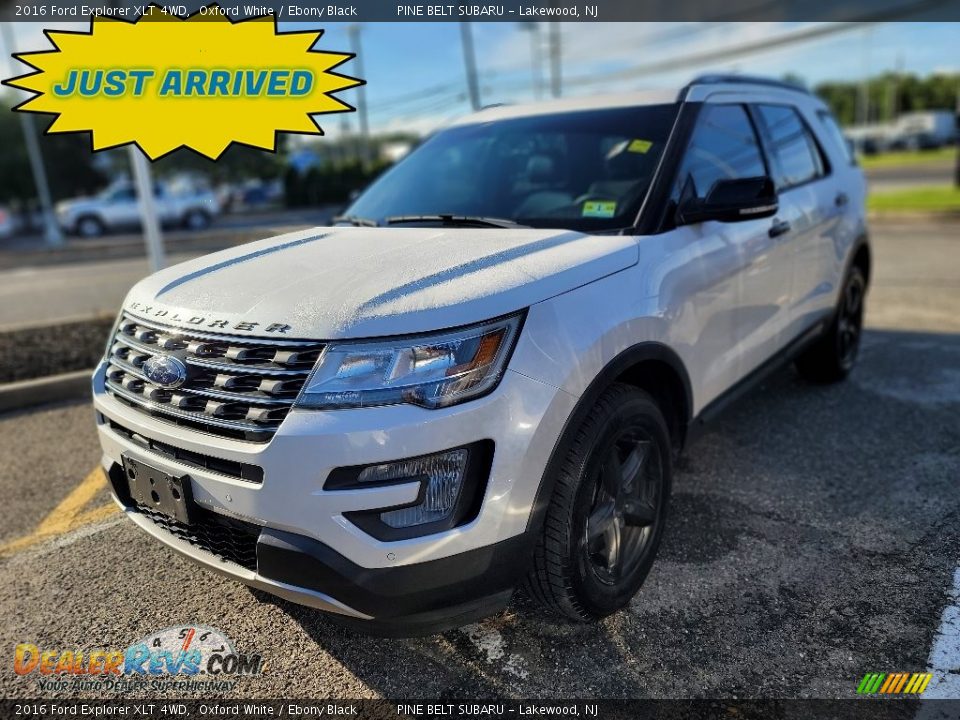 2016 Ford Explorer XLT 4WD Oxford White / Ebony Black Photo #1