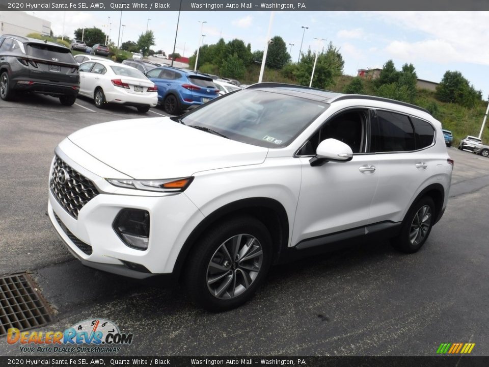 2020 Hyundai Santa Fe SEL AWD Quartz White / Black Photo #6