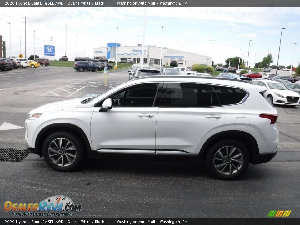 2020 Hyundai Santa Fe SEL AWD Quartz White / Black Photo #7