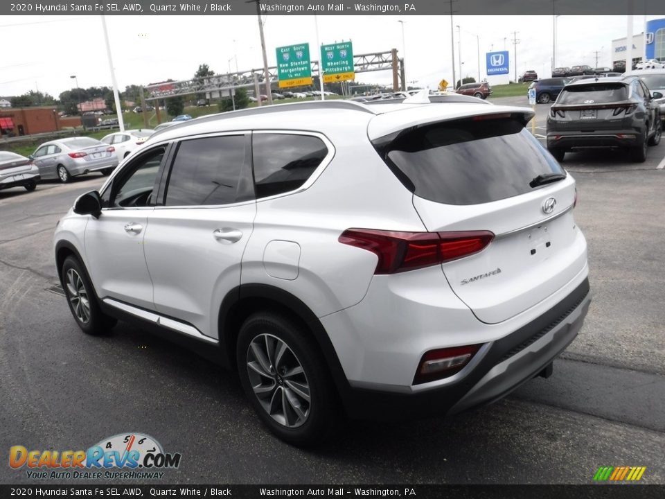 2020 Hyundai Santa Fe SEL AWD Quartz White / Black Photo #8