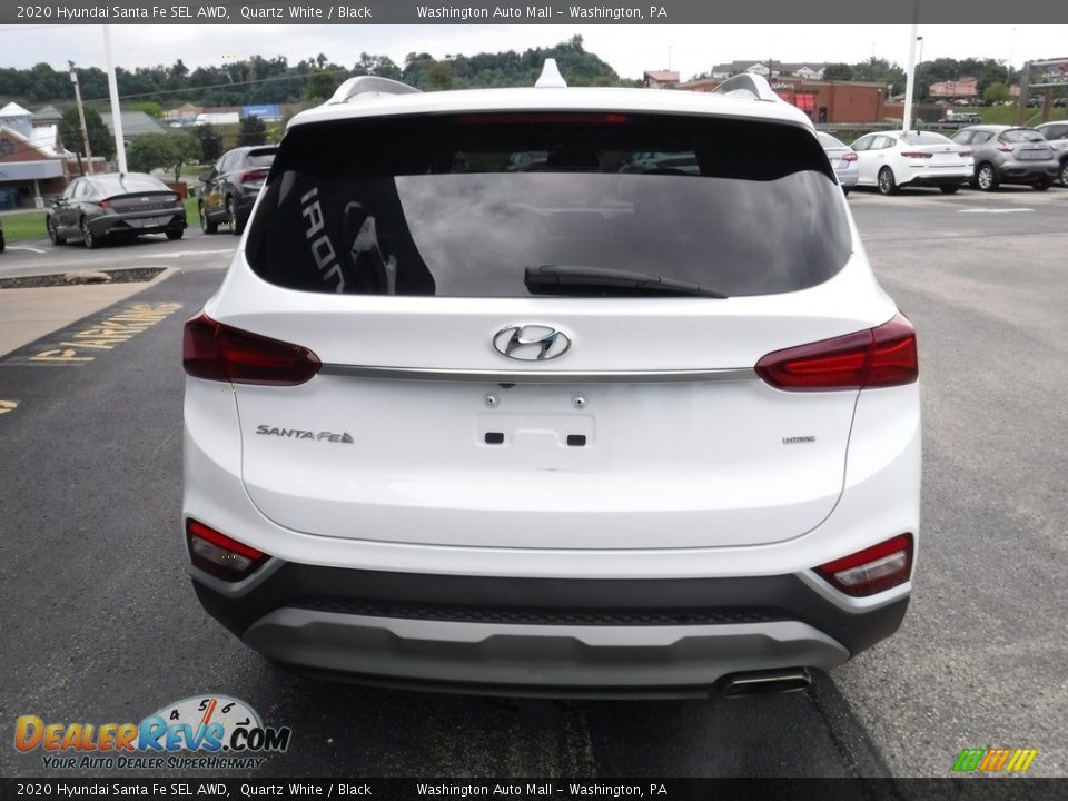 2020 Hyundai Santa Fe SEL AWD Quartz White / Black Photo #9