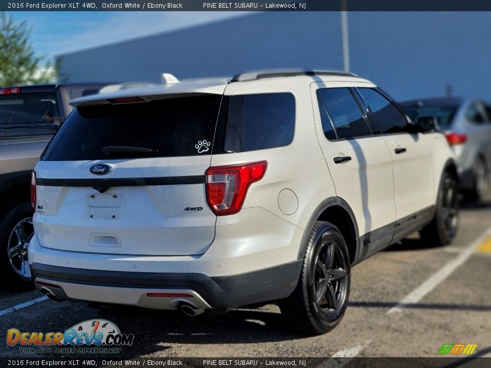 2016 Ford Explorer XLT 4WD Oxford White / Ebony Black Photo #5