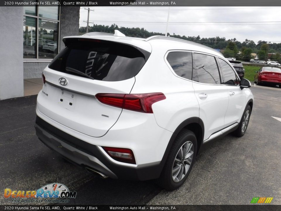 2020 Hyundai Santa Fe SEL AWD Quartz White / Black Photo #10