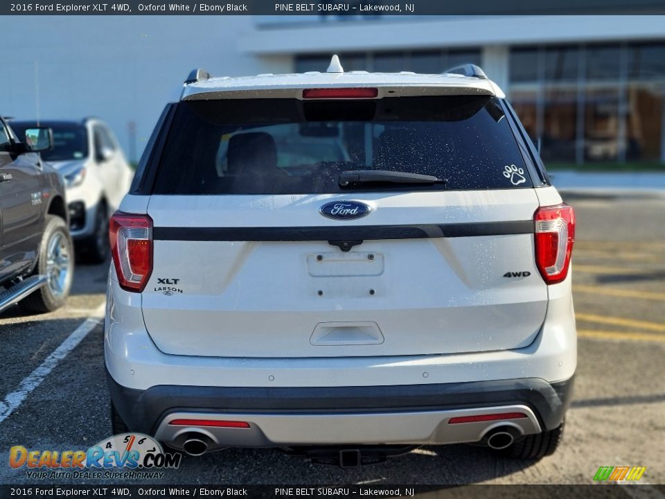 2016 Ford Explorer XLT 4WD Oxford White / Ebony Black Photo #6