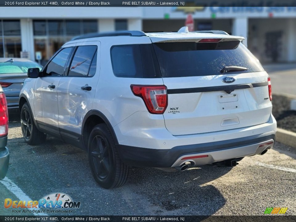 2016 Ford Explorer XLT 4WD Oxford White / Ebony Black Photo #7