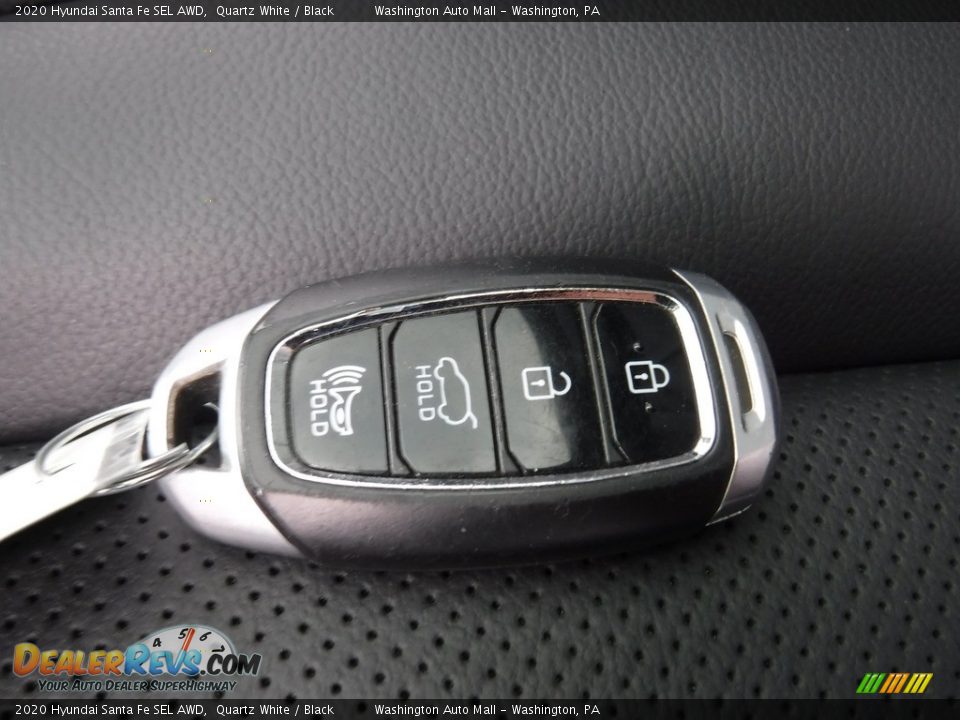 2020 Hyundai Santa Fe SEL AWD Quartz White / Black Photo #35