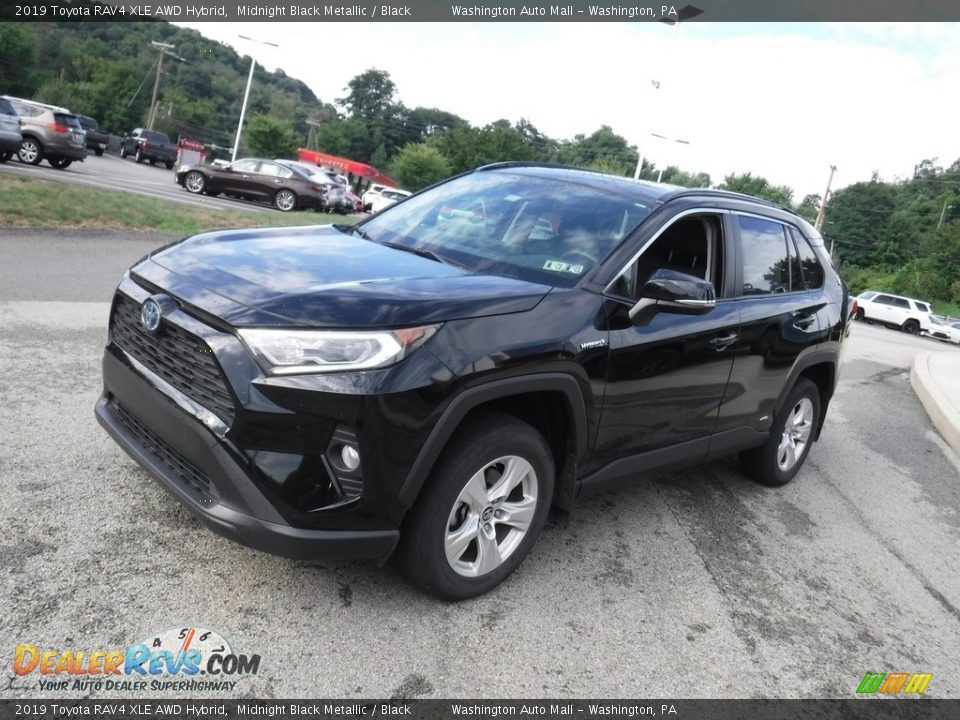 2019 Toyota RAV4 XLE AWD Hybrid Midnight Black Metallic / Black Photo #12