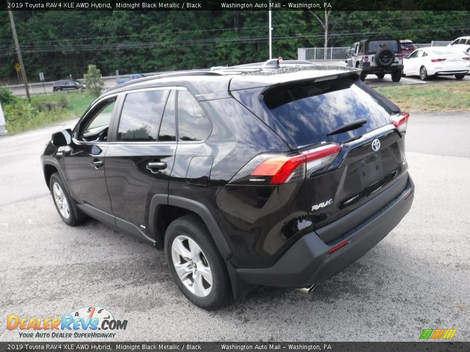 2019 Toyota RAV4 XLE AWD Hybrid Midnight Black Metallic / Black Photo #14