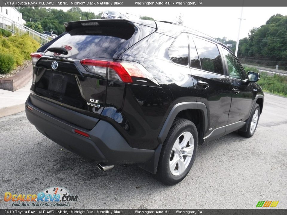 2019 Toyota RAV4 XLE AWD Hybrid Midnight Black Metallic / Black Photo #16