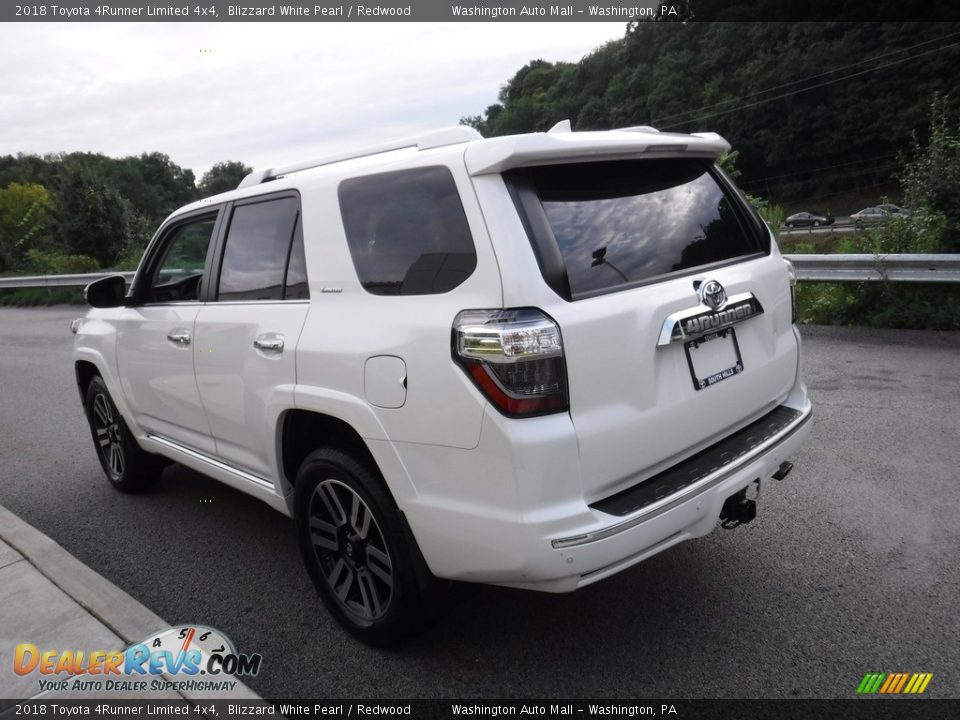 2018 Toyota 4Runner Limited 4x4 Blizzard White Pearl / Redwood Photo #14