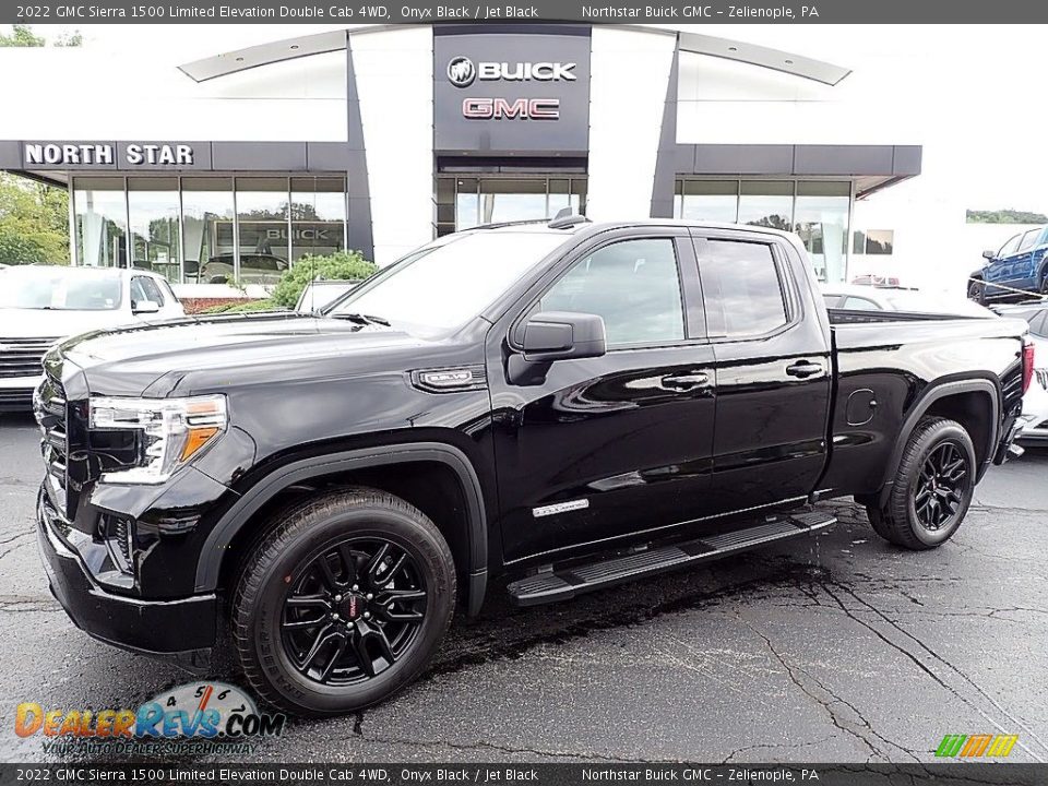 2022 GMC Sierra 1500 Limited Elevation Double Cab 4WD Onyx Black / Jet Black Photo #1