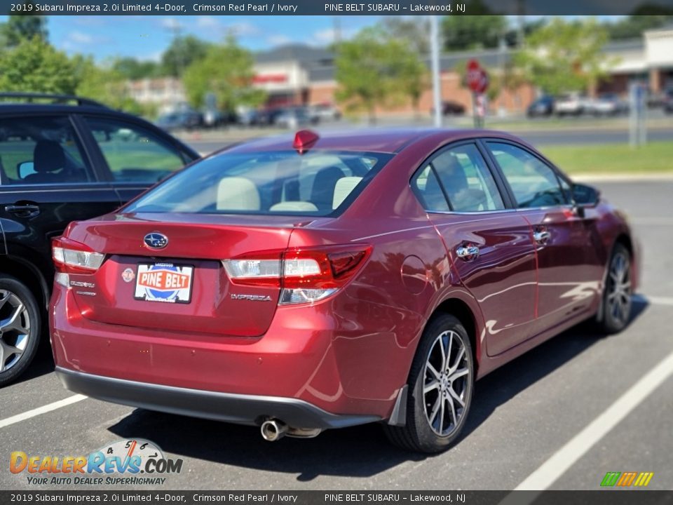 2019 Subaru Impreza 2.0i Limited 4-Door Crimson Red Pearl / Ivory Photo #5