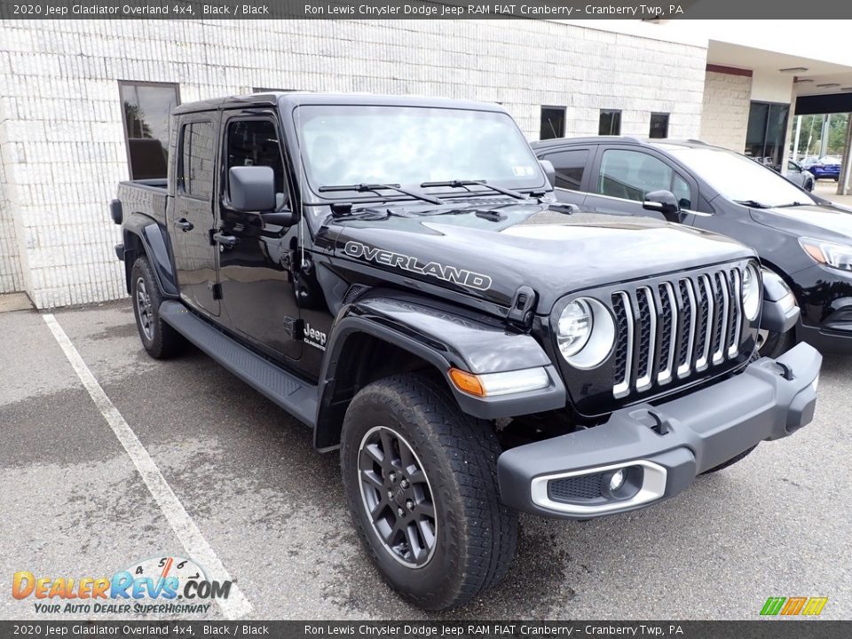 2020 Jeep Gladiator Overland 4x4 Black / Black Photo #3