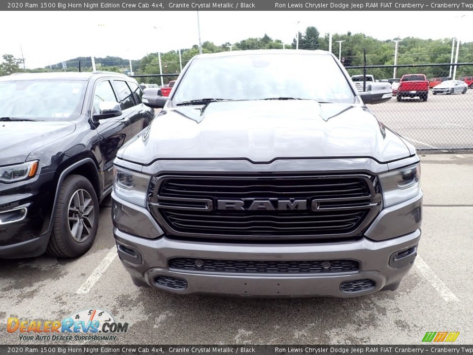 2020 Ram 1500 Big Horn Night Edition Crew Cab 4x4 Granite Crystal Metallic / Black Photo #2