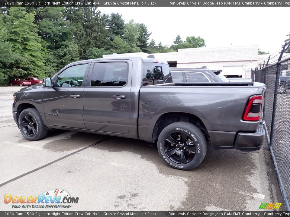 2020 Ram 1500 Big Horn Night Edition Crew Cab 4x4 Granite Crystal Metallic / Black Photo #4