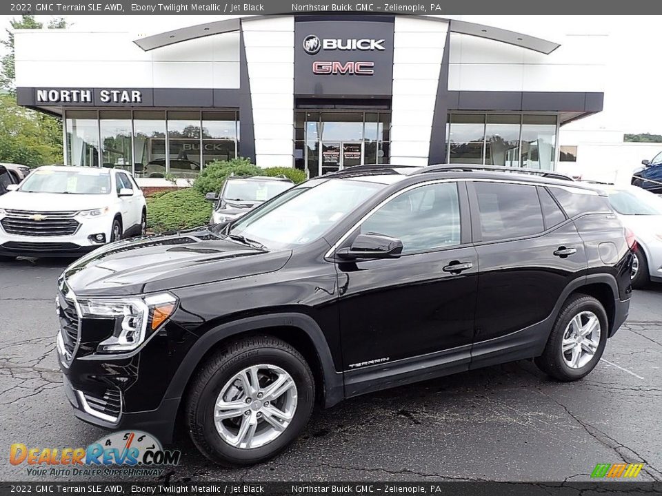 2022 GMC Terrain SLE AWD Ebony Twilight Metallic / Jet Black Photo #1