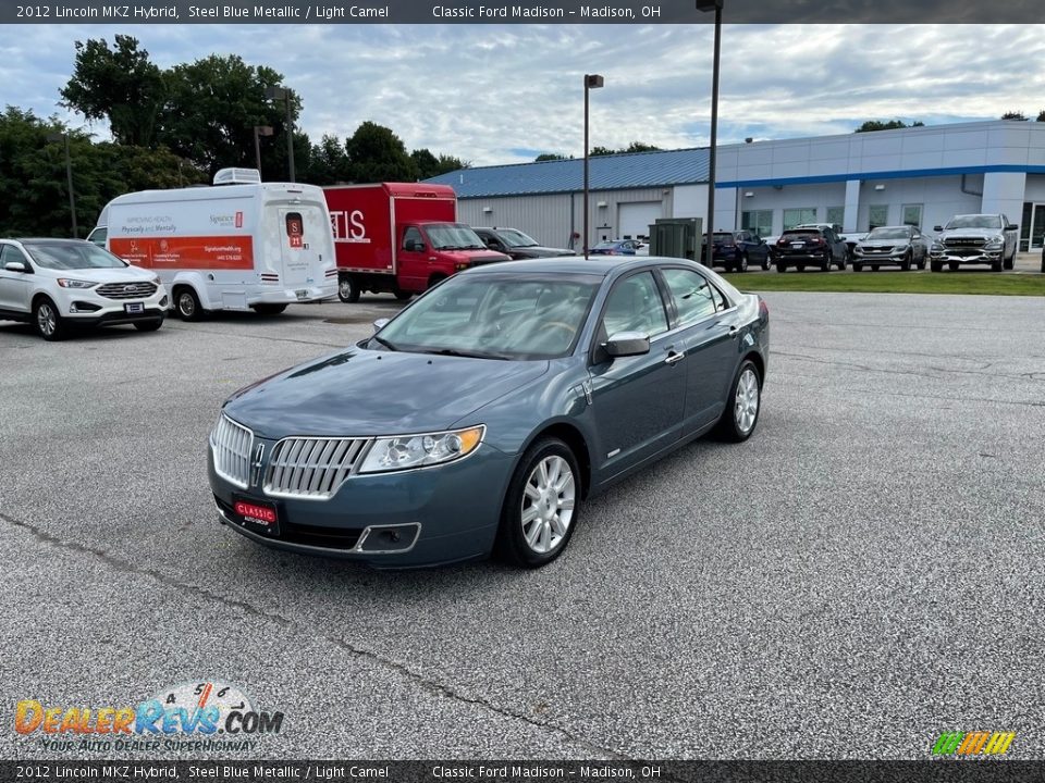 2012 Lincoln MKZ Hybrid Steel Blue Metallic / Light Camel Photo #1