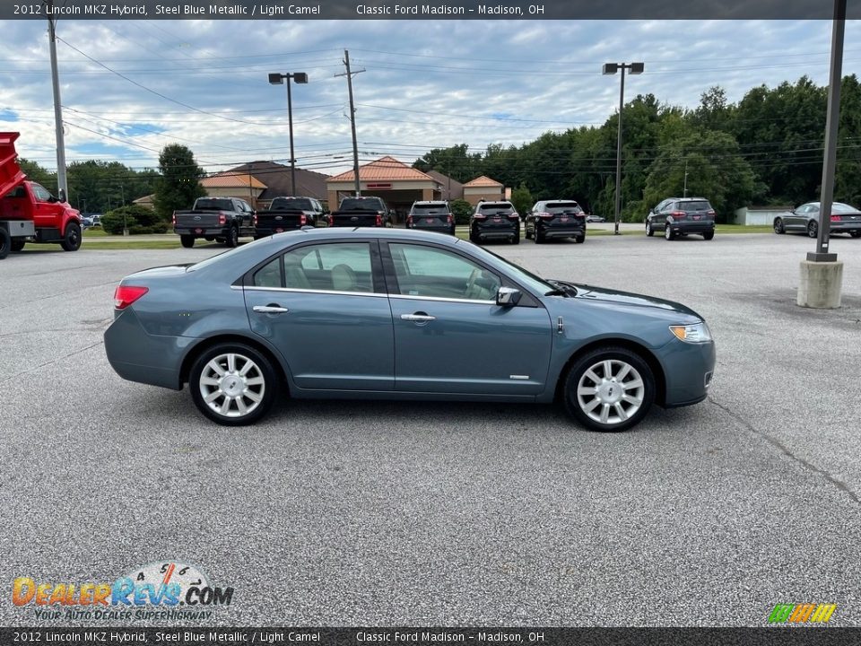 2012 Lincoln MKZ Hybrid Steel Blue Metallic / Light Camel Photo #3