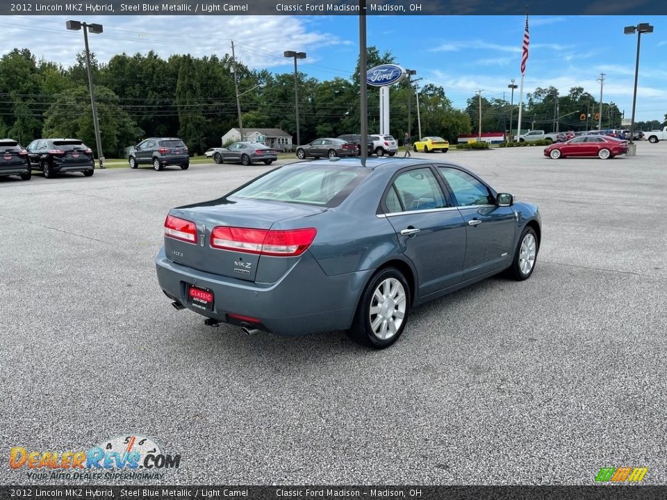 2012 Lincoln MKZ Hybrid Steel Blue Metallic / Light Camel Photo #4