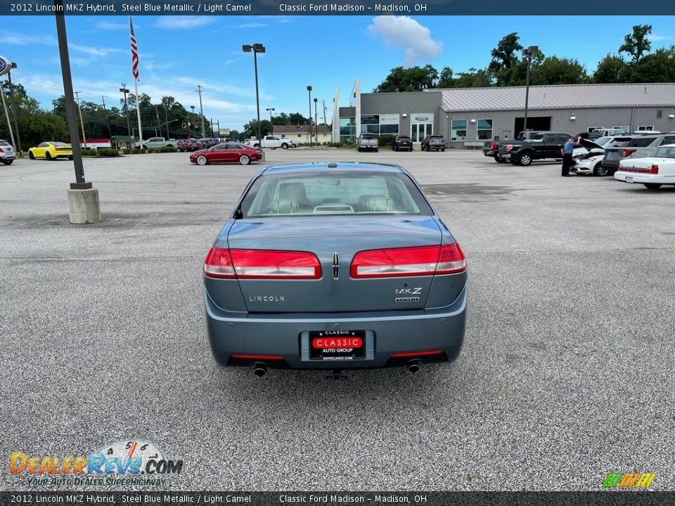 2012 Lincoln MKZ Hybrid Steel Blue Metallic / Light Camel Photo #5