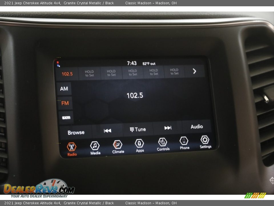 2021 Jeep Cherokee Altitude 4x4 Granite Crystal Metallic / Black Photo #10