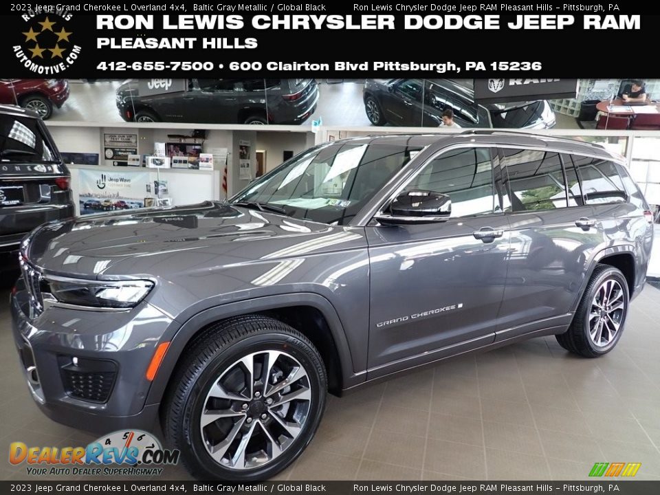 2023 Jeep Grand Cherokee L Overland 4x4 Baltic Gray Metallic / Global Black Photo #1