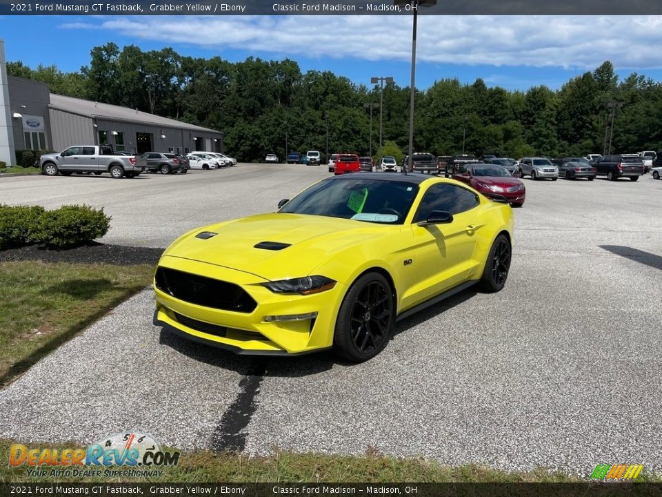 2021 Ford Mustang GT Fastback Grabber Yellow / Ebony Photo #1