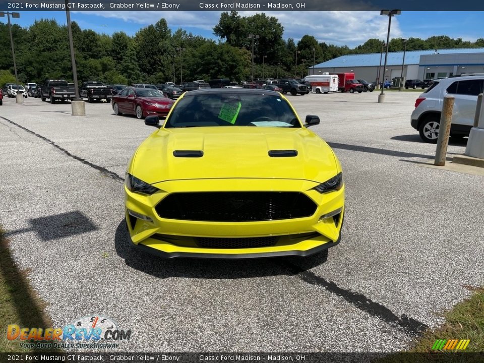 2021 Ford Mustang GT Fastback Grabber Yellow / Ebony Photo #2
