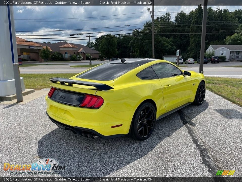 2021 Ford Mustang GT Fastback Grabber Yellow / Ebony Photo #5