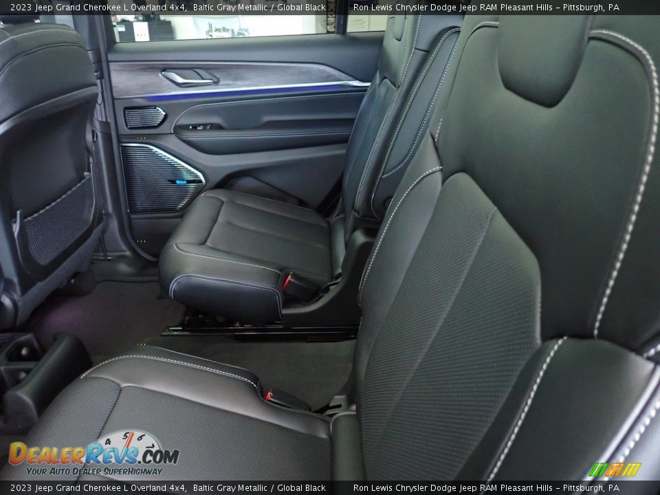 Rear Seat of 2023 Jeep Grand Cherokee L Overland 4x4 Photo #11