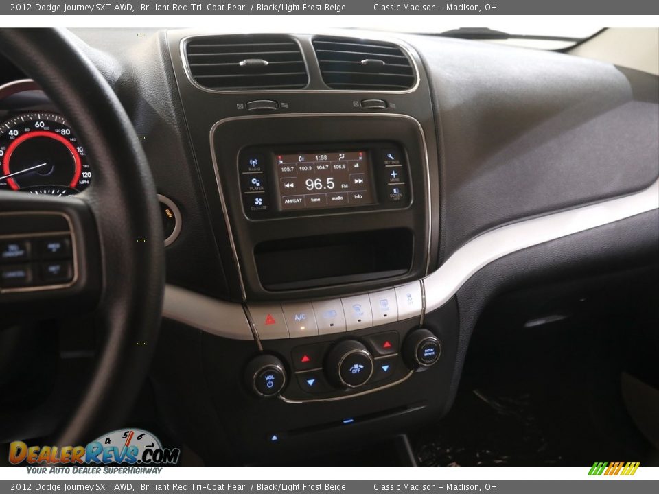 2012 Dodge Journey SXT AWD Brilliant Red Tri-Coat Pearl / Black/Light Frost Beige Photo #9