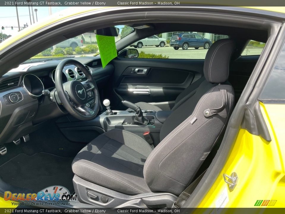 2021 Ford Mustang GT Fastback Grabber Yellow / Ebony Photo #10